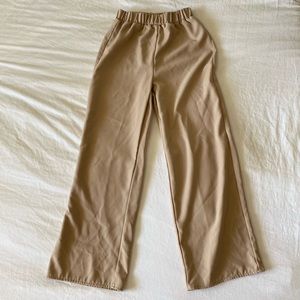 DAZY Elastic Waist Wide Leg Pants